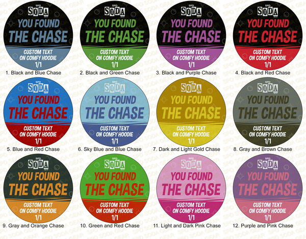 Funko Soda Parody Hoodie CUSTOMIZED Pog-Inspired  Chase and Common Coasters by SPD Soda Gear