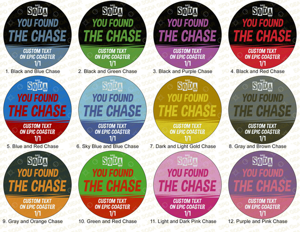 Funko Soda Parody Coaster Pog-Inspired CUSTOMIZED Chase and Common Coasters